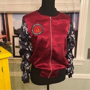 Disney Princess Mulan Satin Bomber Jacket.